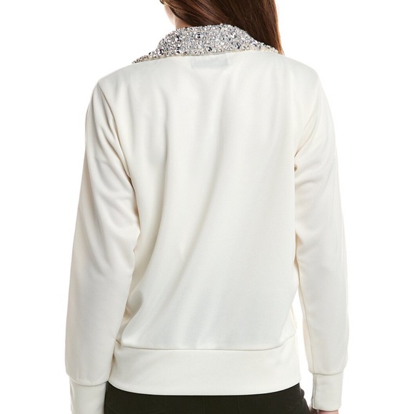 Golden Goose Cream Bomber Jacket with Embellished Collar - Picture 2 of 3